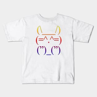 Super Cute Bunny Ascii Art Kids T-Shirt